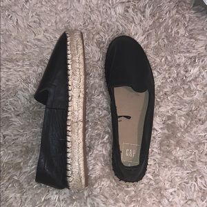 NWOT genuine leather espadrille loafers